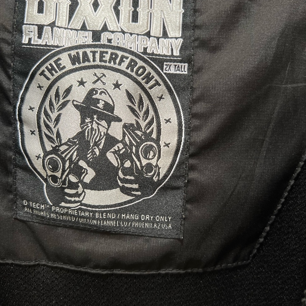 DIXXON Black Hooded Windbreaker with Crest Logo - Picture 7 of 7